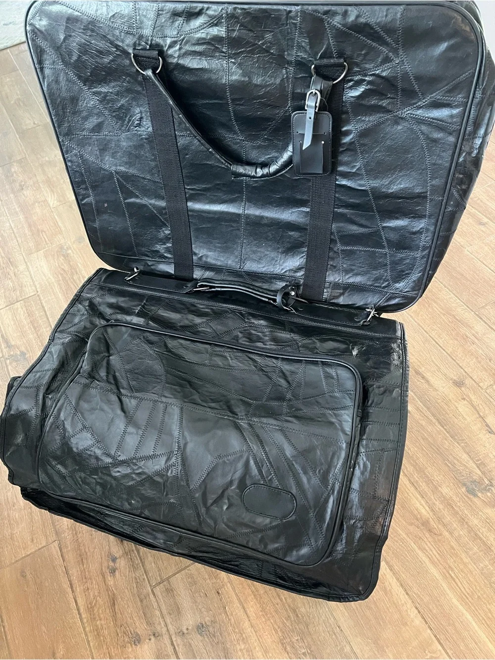 Eel Skin Black Travel/Overnight Bag - Classic Carry